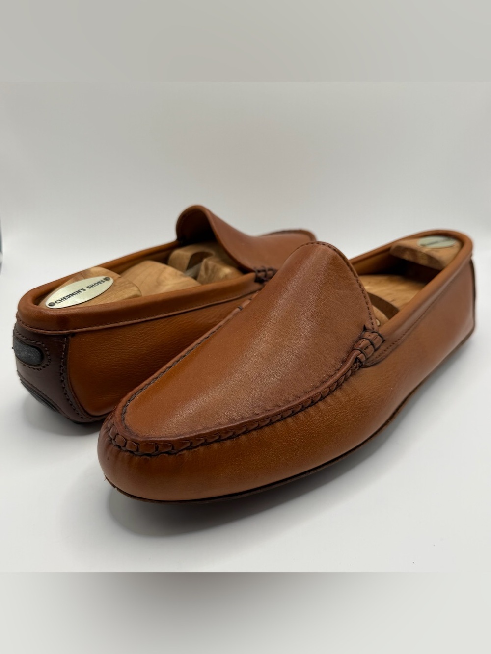 Men’s Allen Edmonds Sanibel Brown Leather Loafers Size 10.5 D